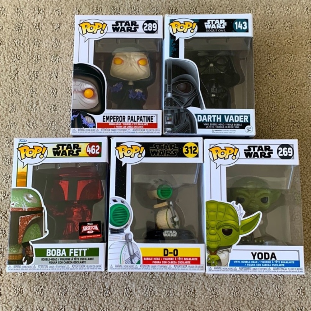 🖤 NEW! Bundle of 5 Star Wars Funko Pops